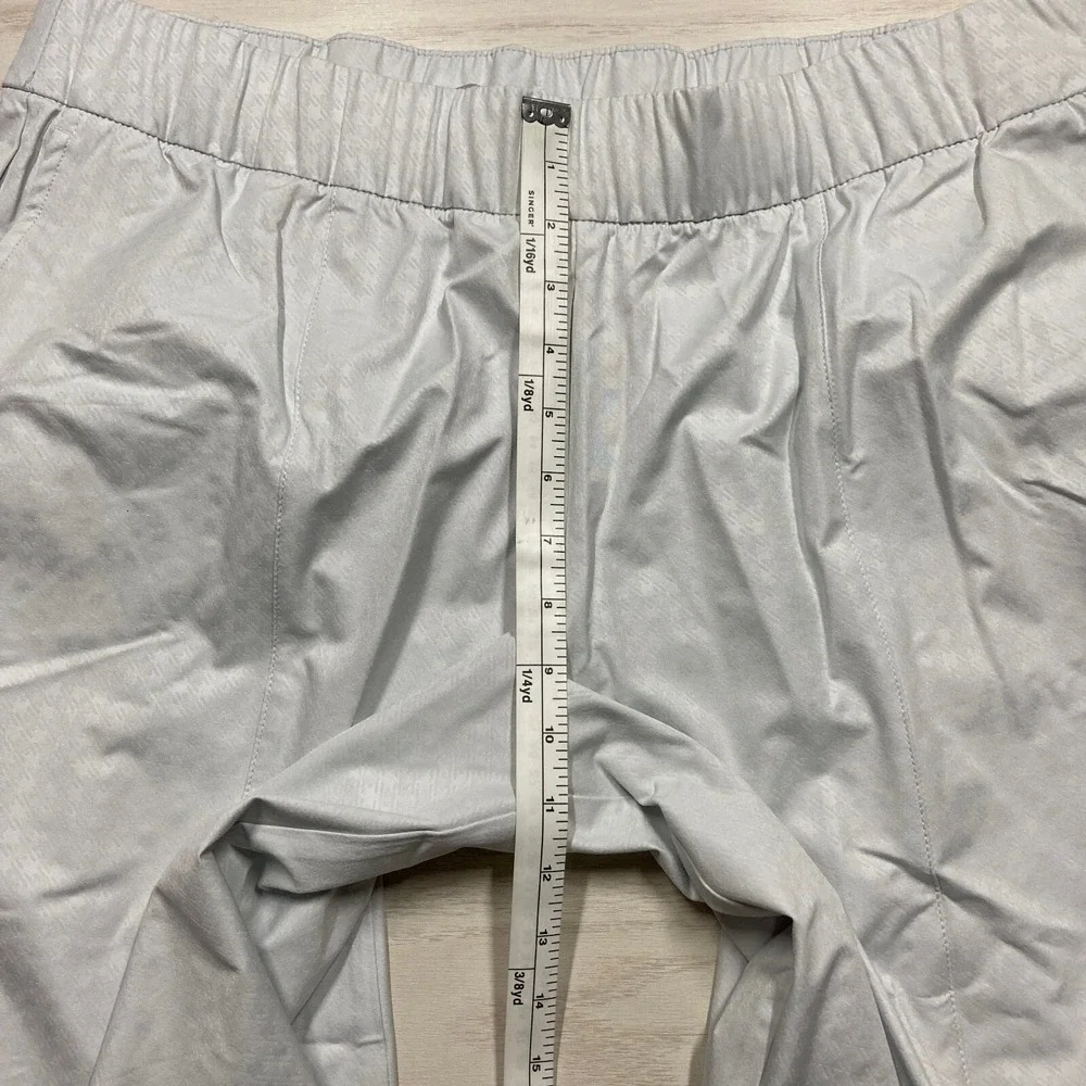 Nike Women's Dri-Fit UV‎ Victory Gingham Golf Joggers Photon Dust Size XL 36x26